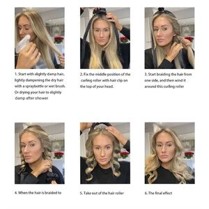 🆕 Heatless Curling Rod Headband